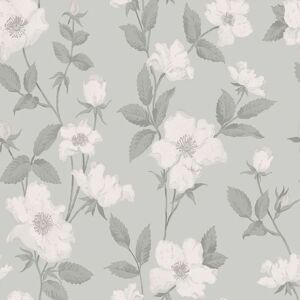 Papier Peint Laura Ashley Fleurir Vert Fumé - 52m x 0.53m - Publicité Papier Peint Laura Ashley Fleurir Vert Fumé - 52m x 0.53m - Publicité