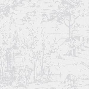 Papier Peint Laura Ashley Toile de Jouy - Style Romantique - Publicité Papier Peint Laura Ashley Toile de Jouy - Style Romantique - Publicité