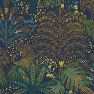 Envy Savannah Floral Wallpaper navy - Wallcovering Envy Savannah Floral Wallpaper navy - Wallcovering