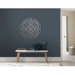 Art for the Home Mandala Rund - Silbern Wanddeko Art for the Home Mandala Rund - Silbern Wanddeko