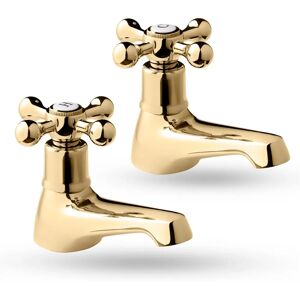 Deva Tudor Traditional Bath Taps Pair - Chrome Deva Tudor Traditional Bath Taps Pair - Chrome
