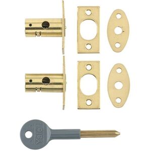 Yale V-8001-2-PL Brass Security Bolts - Security Bolts Yale V-8001-2-PL Brass Security Bolts - Security Bolts