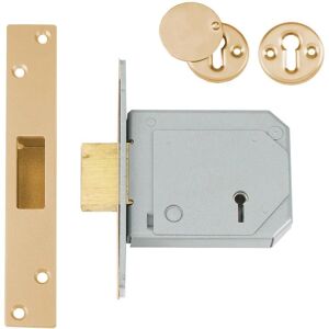 Union 3g114e Polished Brass 5 Lever Deadlock - Deadlock Union 3g114e Polished Brass 5 Lever Deadlock - Deadlock
