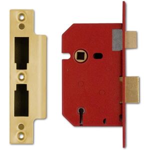 Union 2201 5 Lever Mortice Sashlock Brass - Door Lock Security Union 2201 5 Lever Mortice Sashlock Brass - Door Lock Security