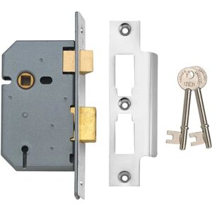 Union 2277 3 Lever Mortice Sashlock Satin Chrome - Mortice Sashlock Union 2277 3 Lever Mortice Sashlock Satin Chrome - Mortice Sashlock