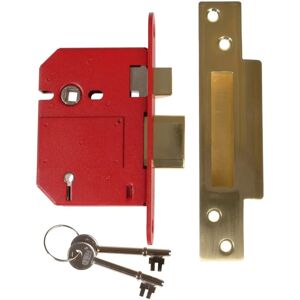 Union Strongbolt 2200S Satin Brass 81mm Mortice Sash Lock Union Strongbolt 2200S Satin Brass 81mm Mortice Sash Lock