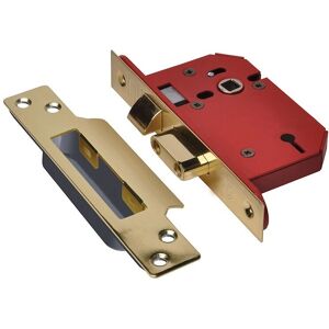 UNION StrongBOLT 2203S 3 Lever Mortice Sashlock - Polished Brass - 68mm UNION StrongBOLT 2203S 3 Lever Mortice Sashlock - Polished Brass - 68mm