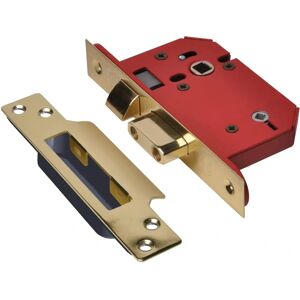 Union StrongBOLT 22WCS Mortice Bathroom Lock - Polished Brass - 68mm Union StrongBOLT 22WCS Mortice Bathroom Lock - Polished Brass - 68mm
