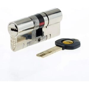 Yale Modèle 45:35 80mm Nickel Cylindre de Haute Sécurité - Publicité Yale Modèle 45:35 80mm Nickel Cylindre de Haute Sécurité - Publicité