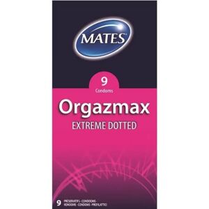 Mates Orgazmax Extreme Dotted Condoms - 9 Pack Mates Orgazmax Extreme Dotted Condoms - 9 Pack