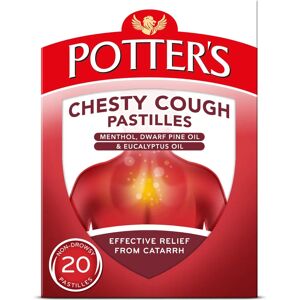 Potters Chesty Cough Pastilles - Medicinal Pastilles Potters Chesty Cough Pastilles - Medicinal Pastilles