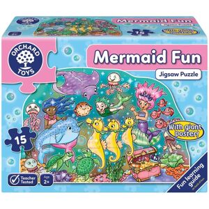 Orchard Toys Mermaid Fun Jigsaw Puzzle - 15 Pieces for 2+ years Orchard Toys Mermaid Fun Jigsaw Puzzle - 15 Pieces for 2+ years