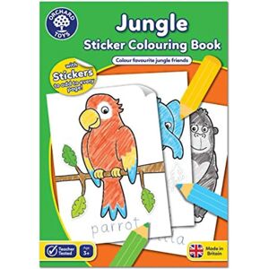 Orchard Toys Dschungel Ausmalbuch mit Aufklebern - Für Kinder 3+ Orchard Toys Dschungel Ausmalbuch mit Aufklebern - Für Kinder 3+