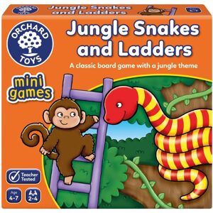 Orchard Toys Jungle Snakes & Ladders Mini Game - Educational Fun Orchard Toys Jungle Snakes & Ladders Mini Game - Educational Fun