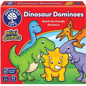 Orchard Toys Dinosaur Dominoes - Educational Game for 3-5 Year Olds Orchard Toys Dinosaur Dominoes - Educational Game for 3-5 Year Olds