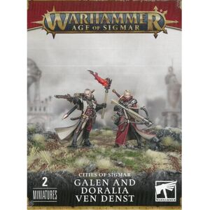 Games Workshop Galen & Doralia Ven Denst - Sigmar Figures - GW Games Workshop Galen & Doralia Ven Denst - Sigmar Figures - GW
