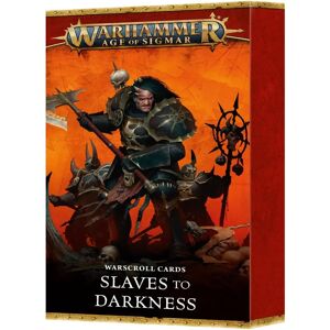 Games Workshop Warhammer Age Of Sigmar - Slaves To Darkness - Warscroll Cards Games Workshop Warhammer Age Of Sigmar - Slaves To Darkness - Warscroll Cards