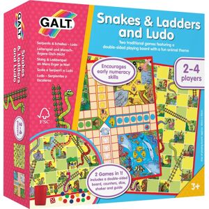 Galt Toys A0528E Double-sided Board Game - Snakes & Ladders, Ludo Galt Toys A0528E Double-sided Board Game - Snakes & Ladders, Ludo