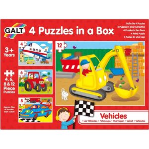 Galt 4 Puzzels in een Doos - Voertuigen Galt 4 Puzzels in een Doos - Voertuigen