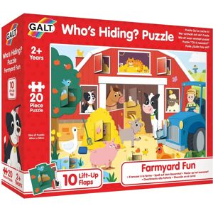 Galt Farmyard Fun Who's Hiding? Puzzle - 20 pcs Galt Farmyard Fun Who's Hiding? Puzzle - 20 pcs