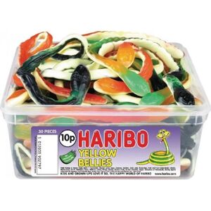 Haribo Yellow Bellies Snakes Sweets Drum - Sweets Haribo Yellow Bellies Snakes Sweets Drum - Sweets