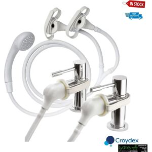 Croydex Secura Shower Head and Hose - 1750mm - Suitable for High and Low Pressure Croydex Secura Shower Head and Hose - 1750mm - Suitable for High and Low Pressure