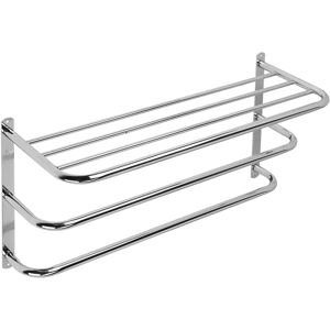 Croydex Wall Mounted Towel Rack - Space-saving Chrome Bathroom Organizer Croydex Wall Mounted Towel Rack - Space-saving Chrome Bathroom Organizer