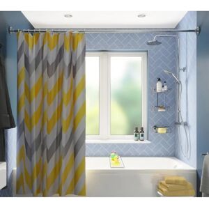 Croydex Giallo e grigio Chevron Shower Curtain - Shower Curtain Croydex Giallo e grigio Chevron Shower Curtain - Shower Curtain