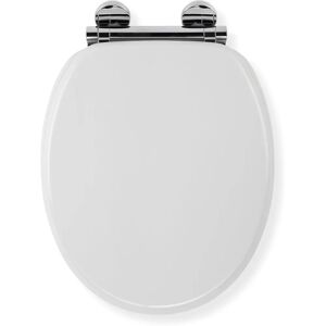 Croydex Lucerne Flexi-Fix Wooden Toilet Seat - White - Soft Close - Adjustable Hinges Croydex Lucerne Flexi-Fix Wooden Toilet Seat - White - Soft Close - Adjustable Hinges