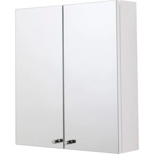 Croydex Carra White Steel Bathroom Cabinet - Double Door, 50x45cm Croydex Carra White Steel Bathroom Cabinet - Double Door, 50x45cm