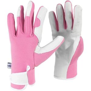 Spear & Jackson Kew Gardens Collection Ladies Medium Leather Palm Gardening Gloves - Pink Spear & Jackson Kew Gardens Collection Ladies Medium Leather Palm Gardening Gloves - Pink