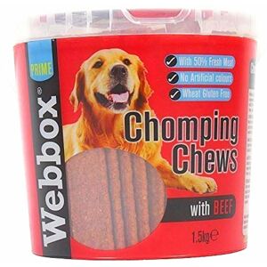 Webbox Chomping Chews - Beef - 1.5kg - Dog treats Webbox Chomping Chews - Beef - 1.5kg - Dog treats