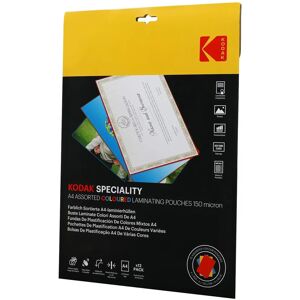 Kodak KD-LMA4CLRPK12C Farbige A4 Laminierhüllen - 12 Stück Kodak KD-LMA4CLRPK12C Farbige A4 Laminierhüllen - 12 Stück