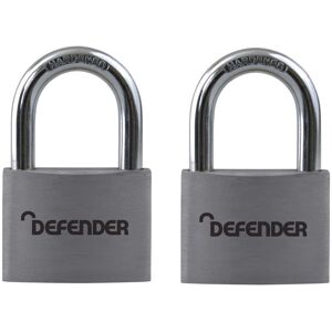Squire Defender Cadenas en aluminium - Pack de 2 - 40mm - Publicité Squire Defender Cadenas en aluminium - Pack de 2 - 40mm - Publicité