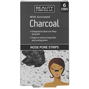 Beauty Formulas Bandes Anti-pori Nasales au Charbon Actif - 6 pcs Beauty Formulas Bandes Anti-pori Nasales au Charbon Actif - 6 pcs