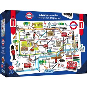 Gibsons Adventures London Underground Jigsaw Puzzle - 250 XL Pieces Gibsons Adventures London Underground Jigsaw Puzzle - 250 XL Pieces