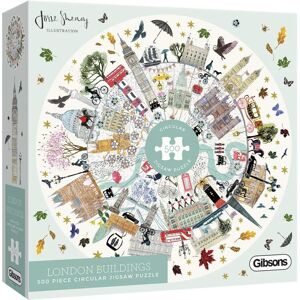 Gibsons London Buildings Circular Jigsaw Puzzle - 500 Pieces Gibsons London Buildings Circular Jigsaw Puzzle - 500 Pieces