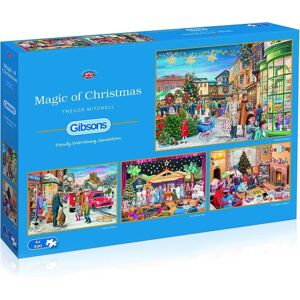 Gibsons Christmas Puzzle 4 x 500 Pieces - Festive Family Jigsaw Gibsons Christmas Puzzle 4 x 500 Pieces - Festive Family Jigsaw