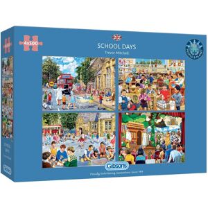 Gibsons School Days Jigsaw Puzzle - 4x500 Pieces Gibsons School Days Jigsaw Puzzle - 4x500 Pieces