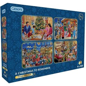 Puzzles de Noël Gibsons - 4x500 Pièces - Publicité Puzzles de Noël Gibsons - 4x500 Pièces - Publicité