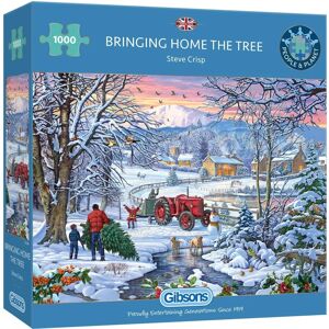 Gibsons Bringing Home the Tree - Jigsaw Puzzle Gibsons Bringing Home the Tree - Jigsaw Puzzle