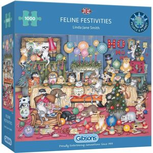 Gibsons Feline Festivities - 1000 Pieces Jigsaw Puzzle Gibsons Feline Festivities - 1000 Pieces Jigsaw Puzzle