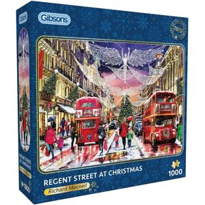 Gibsons Gibsons Regent Street à Noël Puzzle de 1000 pièces - Art par Richard Macneil - Publicité Gibsons Gibsons Regent Street à Noël Puzzle de 1000 pièces - Art par Richard Macneil - Publicité