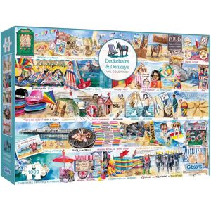 Gibsons Deckchairs and Donkeys 1000-teiliger Puzzle Gibsons Deckchairs and Donkeys 1000-teiliger Puzzle
