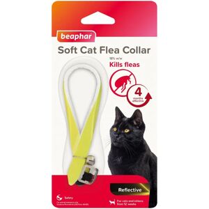 Beaphar Soft Cat Flea Collar - Reflective, Yellow - Flea Collar for Cats Beaphar Soft Cat Flea Collar - Reflective, Yellow - Flea Collar for Cats