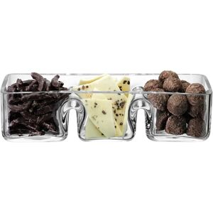 LSA International Clear Serve Trio Dish - Serving Plate LSA International Clear Serve Trio Dish - Serving Plate