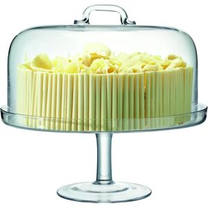 LSA International Clear Glass Cake Stand with Dome - 34.5cm LSA International Clear Glass Cake Stand with Dome - 34.5cm
