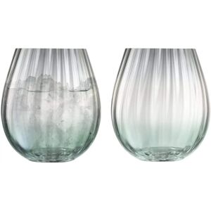 LSA International LSA Dusk Vaso 425ml Verde y Gris Juego de Dos - Vaso LSA International LSA Dusk Vaso 425ml Verde y Gris Juego de Dos - Vaso