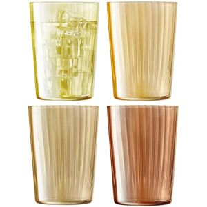 LSA International Amber Gems Highball Tumbler Set - Glass LSA International Amber Gems Highball Tumbler Set - Glass