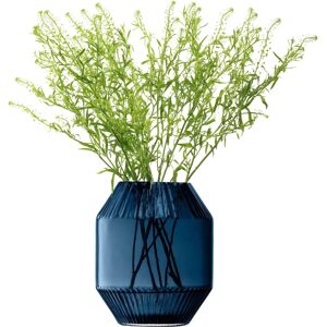 LSA International Sapphire Blue Rotunda Vase - 20cm LSA International Sapphire Blue Rotunda Vase - 20cm